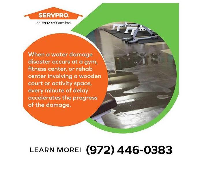 Water damaged fitness center
