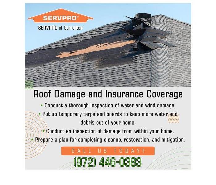 Here to Help advertisement with SERVPRO information