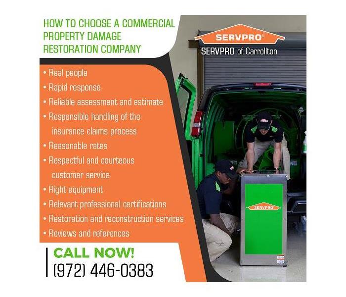 SERVPRO team and equipment